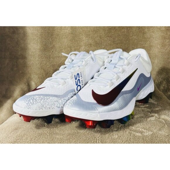 Nike Force Zoom Trout Metal Baseball Cleats Metal Men Size 12 Rainbow FQ7724-106 - Picture 3 of 14